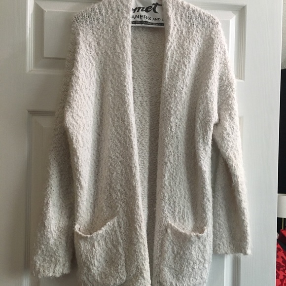 soft cream cardigan